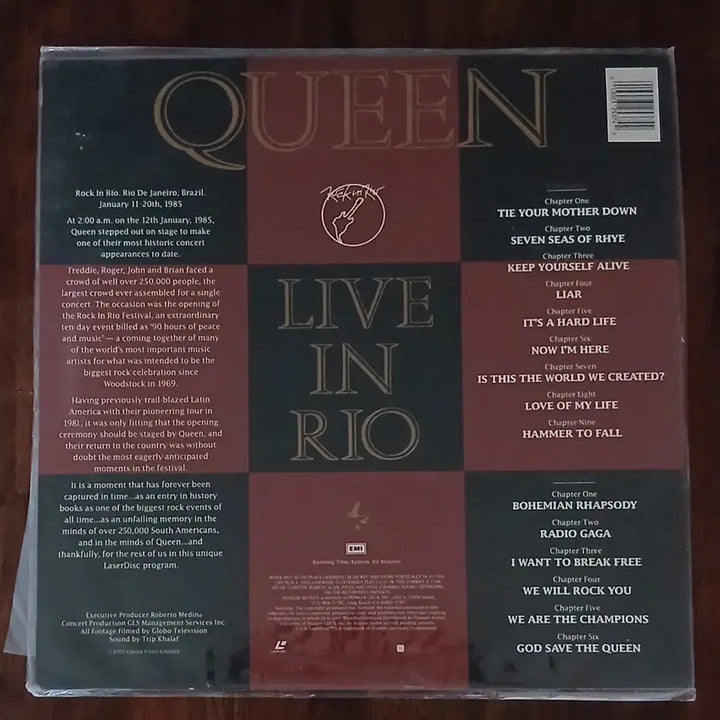 [BUNJANG] Queen Live In Rio Laserdisc / 퀸 Live In Rio 레이저 디스크