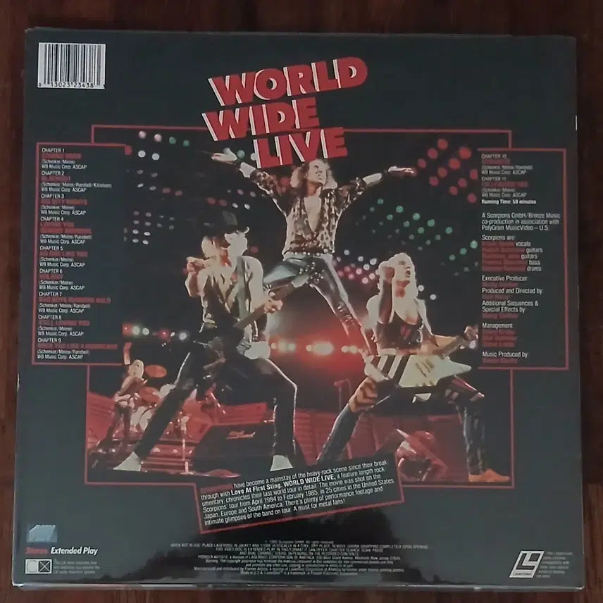 [BUNJANG] Scorpions World Wide Live Laserdisc / 스콜피온즈 World Wide Live 레이저디스크