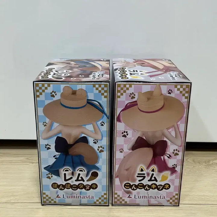 [BUNJANG] Re:Zero Rem Ram Rameko Figure Set (Sealed) / 미개봉 새제품 리제로 렘 람 너구리 피규어 세트