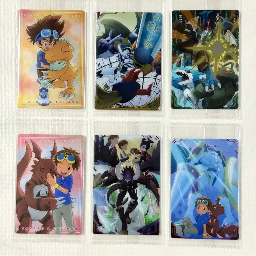 [BUNJANG] Digimon Wafer Card 6 Types Bundle Set / 일괄) 디지몬 웨하스카드 6종