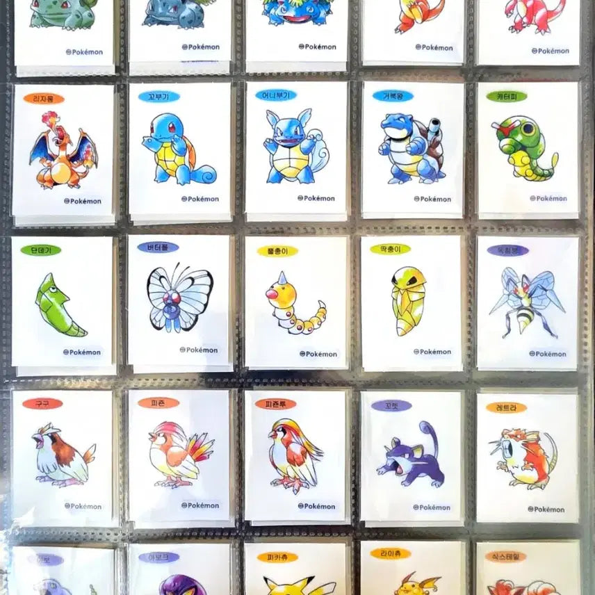 [BUNJANG] Pokemon 30th Anniversary Artworks Special Diboo Seal Full Set (100 Types) / 포켓몬 30주년 아트웍 스페셜 띠부띠부씰 전종 100종 세트