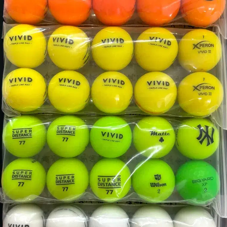 [BUNJANG] Matte Finish Lost Golf Balls (40 Count) / 무광 로스트볼
