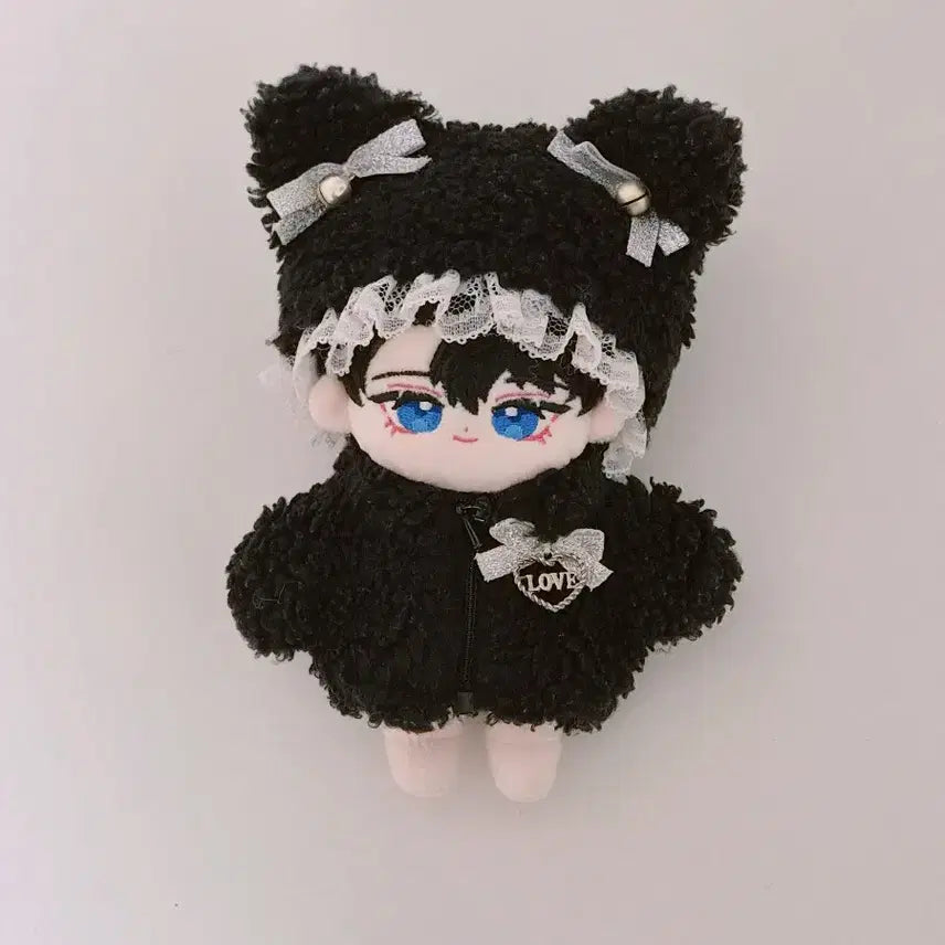 [BUNJANG] Lumi Closet Kitsch Kitty Black 10cm Doll Clothes / 루미클로젯 키치키티 10cm 솜인형 옷 블랙