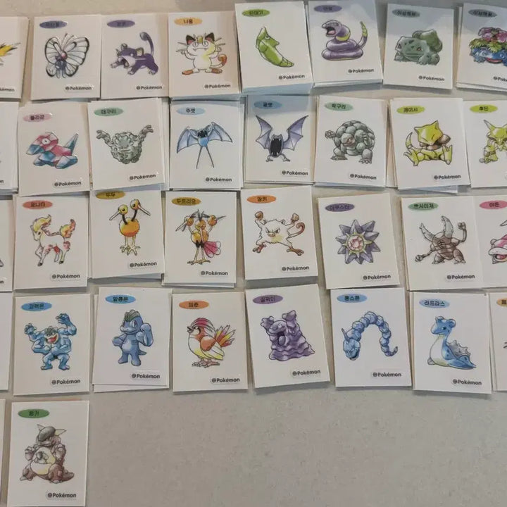 [BUNJANG] Pokemon 30th Anniversary Art Seal Bundle Set / 포켓몬 띠부씰 30주년 아트씰 34종