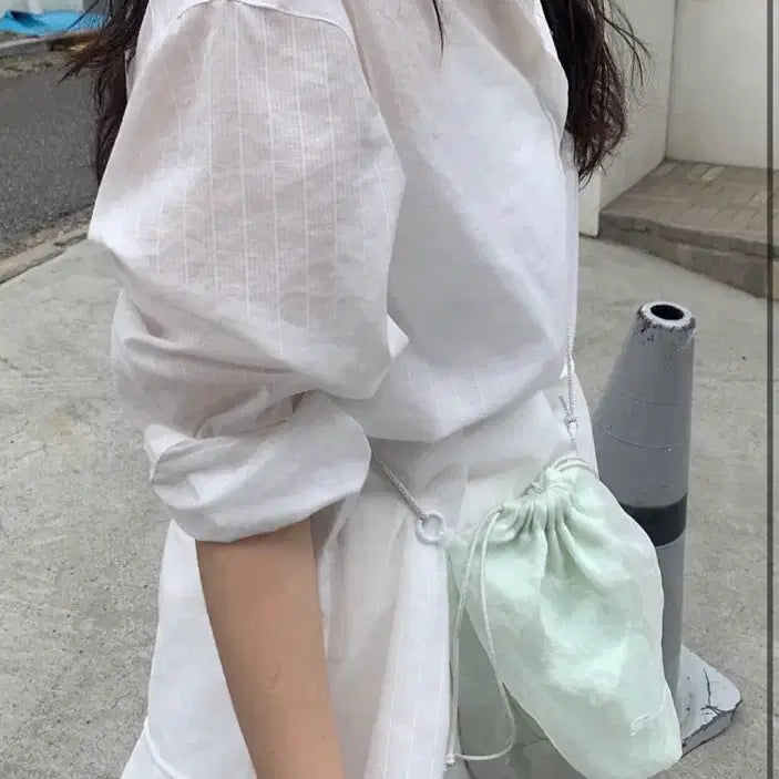[BUNJANG] Thanat Sheer Shirt / 타낫 익스클루시브 이브 시어 셔츠