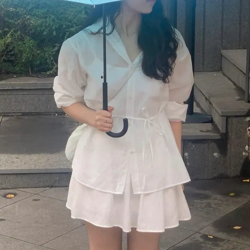 [BUNJANG] Thanat Sheer Shirt / 타낫 익스클루시브 이브 시어 셔츠