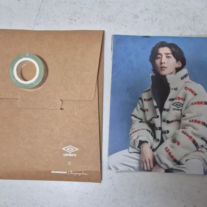 [BUNJANG] Jannabi Choi Jung Hoon Umbro Collaboration Masking Tape &amp; Postcard Set / 잔나비 최정훈 엄브로 콜라보