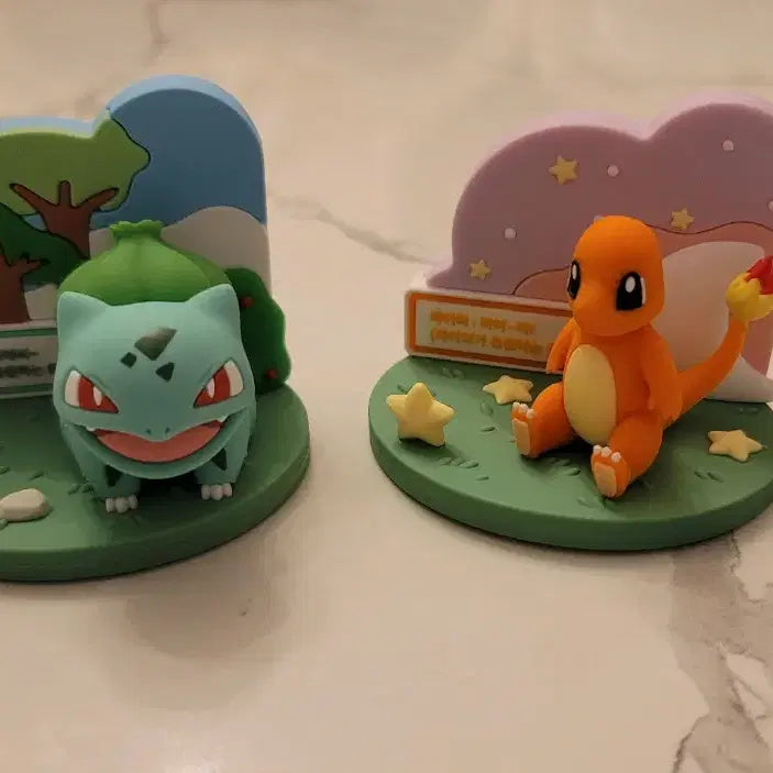 [BUNJANG] Pokemon Bulbasaur &amp; Charmander Figure Set - Limited Edition Energy Plus Prize / [최저가]포켓몬 이상해씨 파이리 피규어 에너지플러스 주유왕