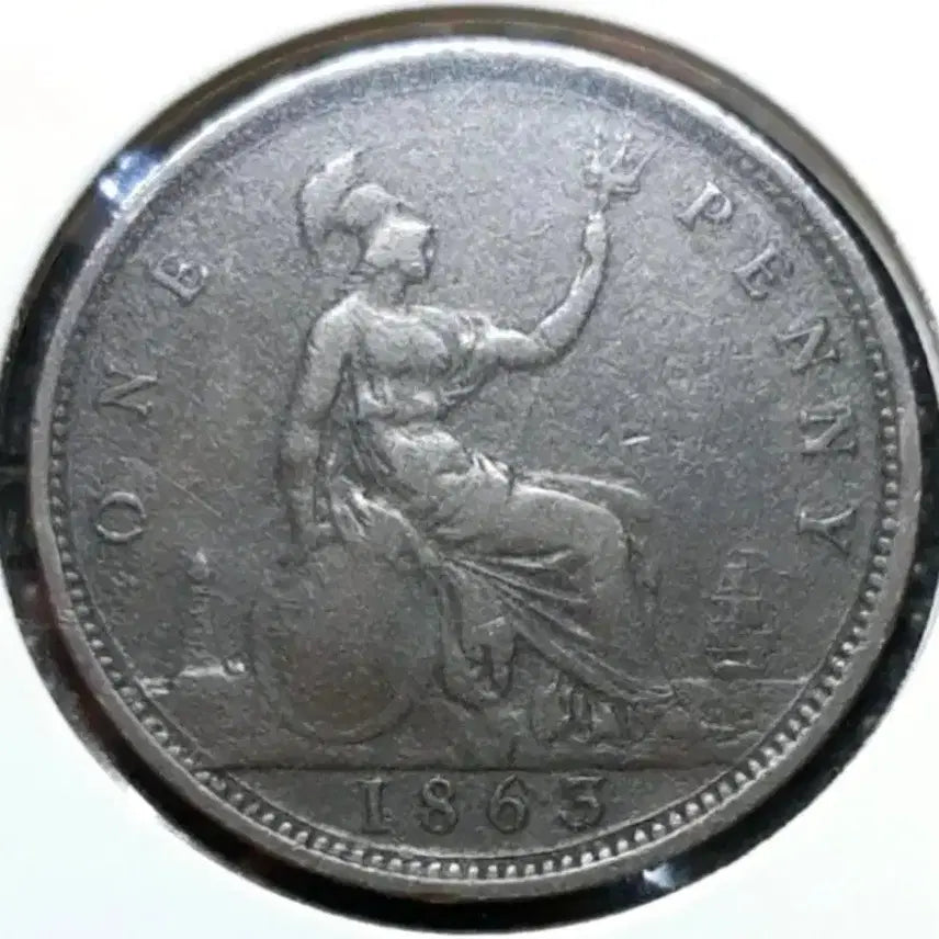 [BUNJANG] 1863 UK Victoria Penny Large Coin / 영국 빅토리아 1863년 1페니 대형주화.외국주화 주화 동전 화폐