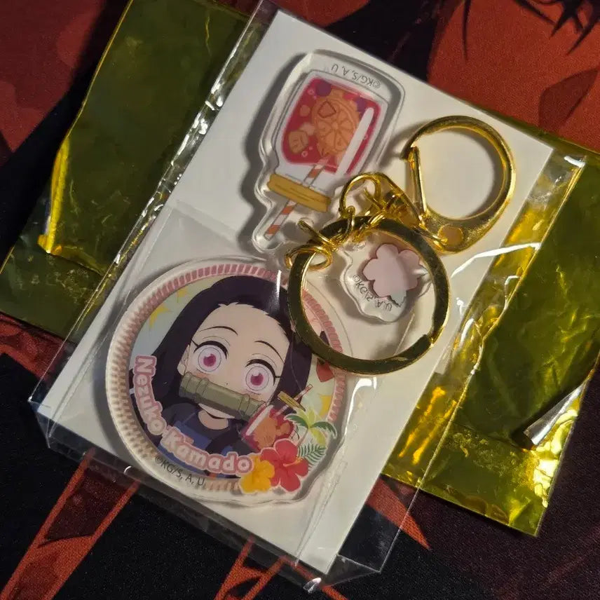 [BUNJANG] Demon Slayer Nezuko Random Acrylic Keychain / 귀멸의 칼날 네즈코 랜덤 아크릴키링 귀칼네즈코