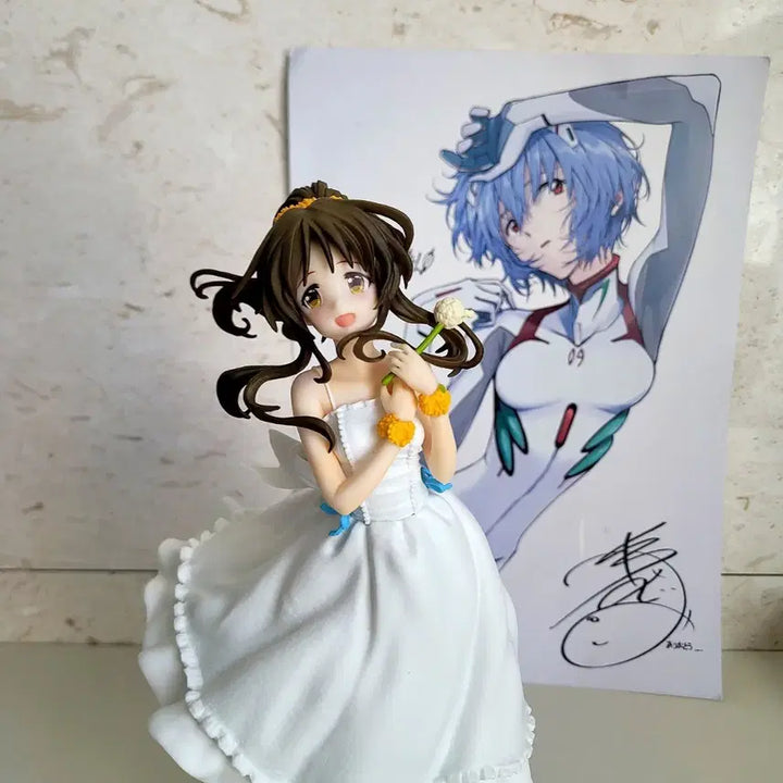 [BUNJANG] Idolmaster Takamori Aiko EXQ Wedding Dress Version Figure / 세제품 아이돌마스터 타카모리 아이코 EXQ버전 원피스 미소녀 피규어
