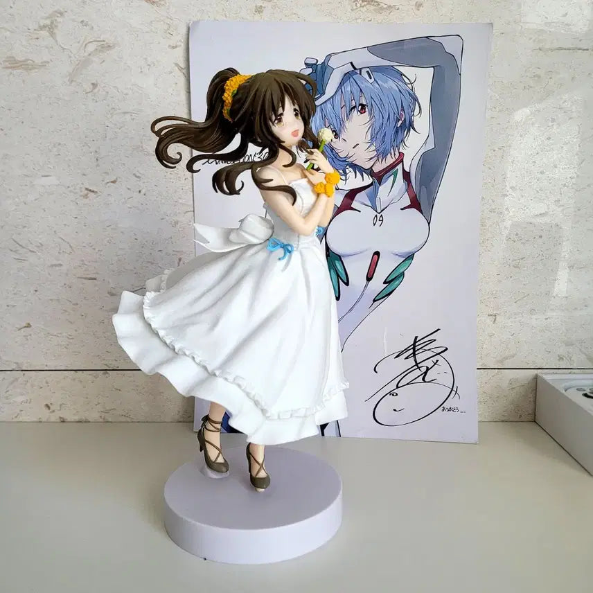 [BUNJANG] Idolmaster Takamori Aiko EXQ Wedding Dress Version Figure / 세제품 아이돌마스터 타카모리 아이코 EXQ버전 원피스 미소녀 피규어