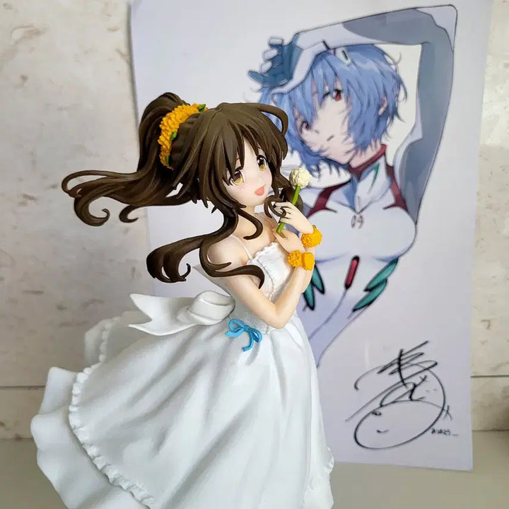 [BUNJANG] Idolmaster Takamori Aiko EXQ Wedding Dress Version Figure / 세제품 아이돌마스터 타카모리 아이코 EXQ버전 원피스 미소녀 피규어