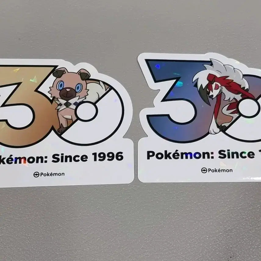 [BUNJANG] Pokemon 30th Anniversary Stickers - Litten / 포켓몬 30주년 스티커 암멍이 루가루암(밤)