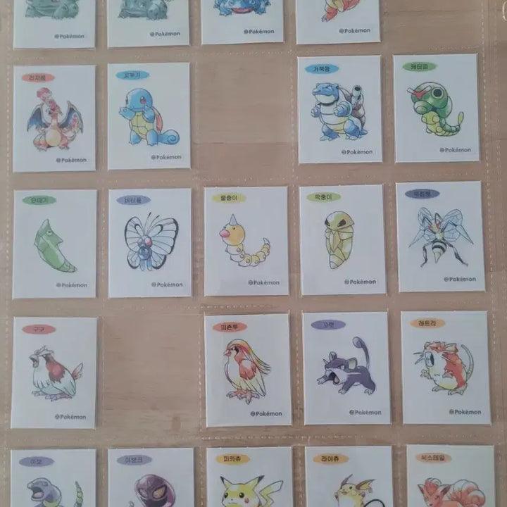 [BUNJANG] Pokemon 30th Anniversary Artwork 81 Types Sticker Bundle Set / 포켓몬 30주년 아트워크 띠부씰 81종판매