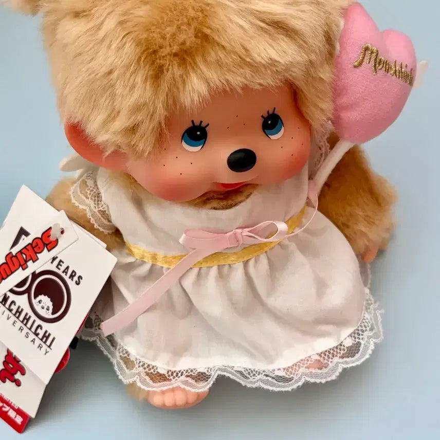 [BUNJANG] Sekiguchi Love Happy Monchhichi Angel 50th Anniversary M Size / 세키구치 러브해피 몬치치 엔젤 50주년 M