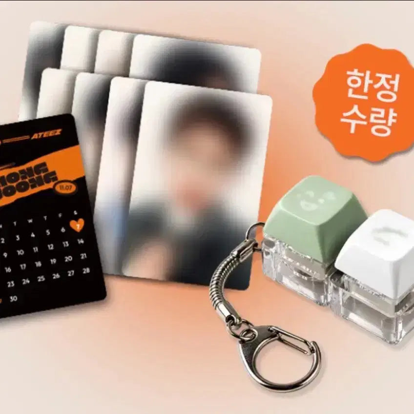 [BUNJANG] ATINY Birthday Candle Photocard Set (1ea) / 비알머드 특전 에이티즈 생일초 포카 1SET (키캡x)