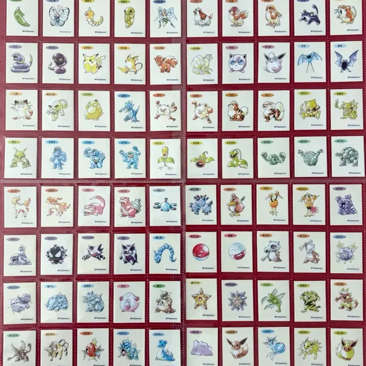 [BUNJANG] Pokemon 30th Anniversary Artwork Sticke Set / 포켓몬  30주년 아트워크 띠부씰 개봉 99종