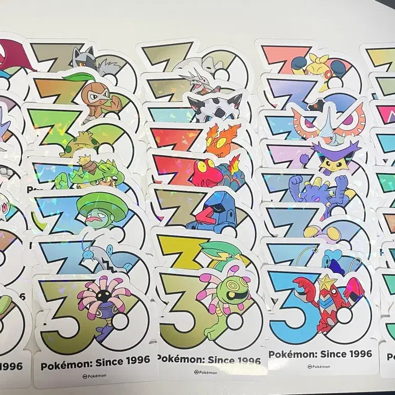 [SOLD OUT] 포켓몬 30주년 스티커 3세대