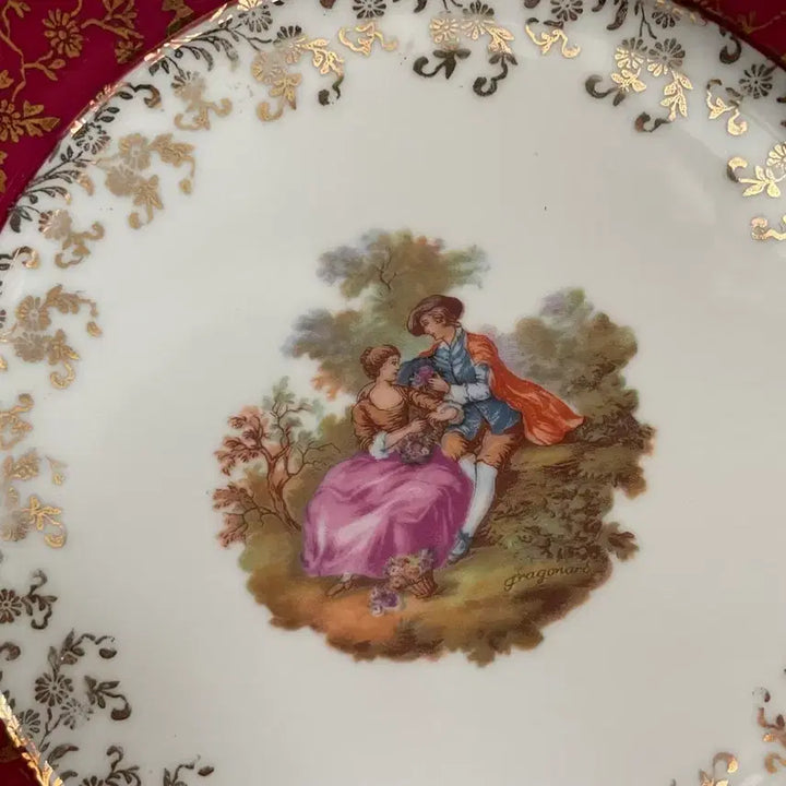 [BUNJANG] Bavaria German Romantic Couple Plate / 독일 바바리아 연인 접시