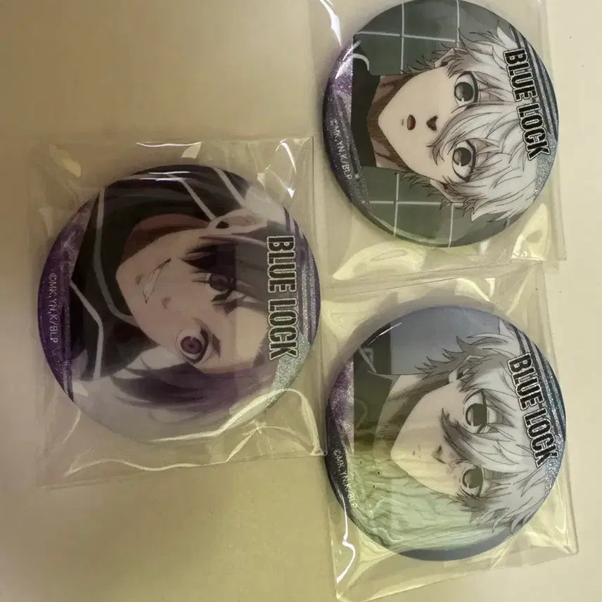 [BUNJANG] Blue Lock Nagi &amp; Reo Can Badge Set / 블루록 나기, 레오 캔뱃지