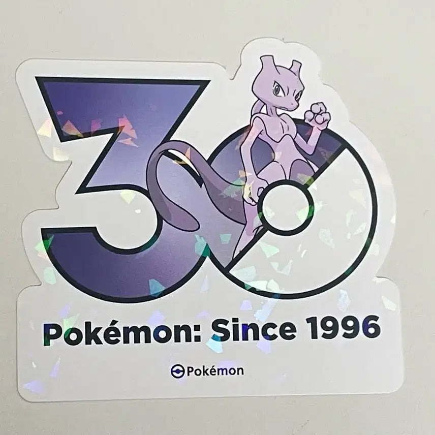 [BUNJANG] Pokemon 30th Anniversary Mewtwo Sticker / 포켓몬 30주년 스티커 뮤츠