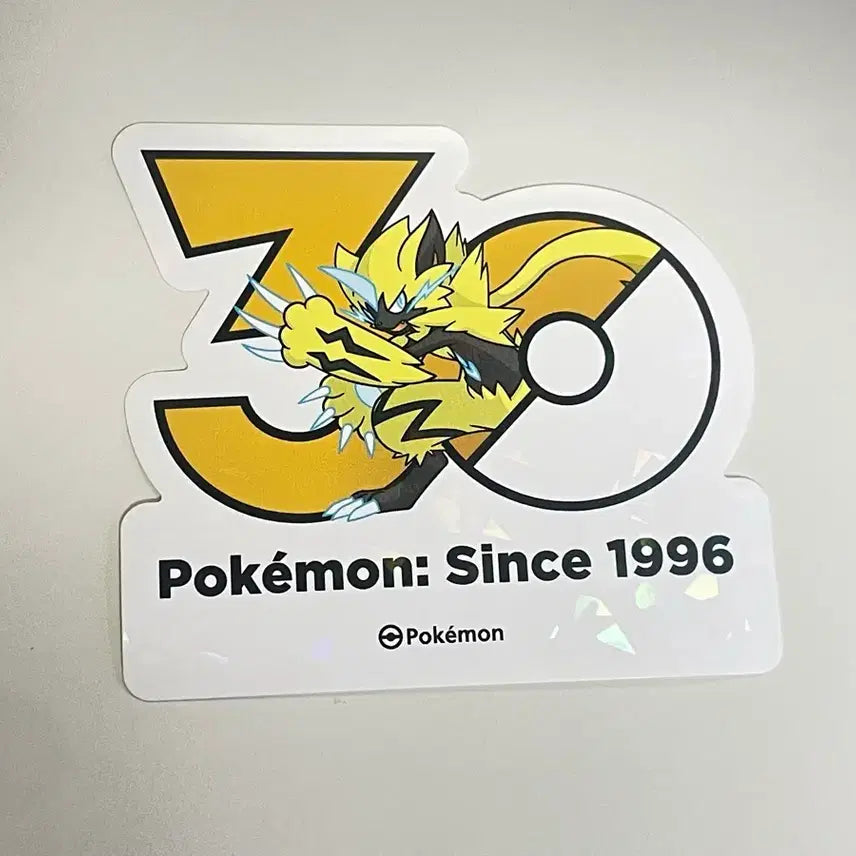 [BUNJANG] Pokemon 30th Anniversary Zeraora Sticker / 포켓몬 30주년 스티커 제라오라
