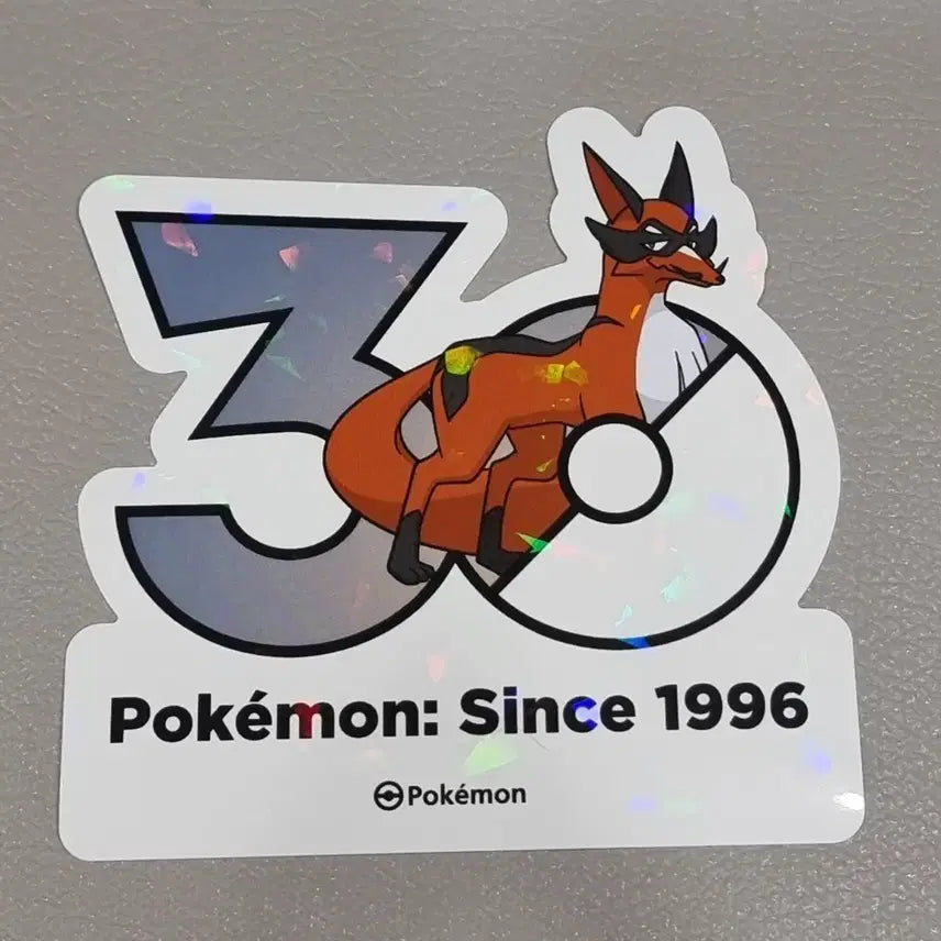 [BUNJANG] Pokemon 30th Anniversary Sticker Vulpix / 포켓몬 30주년 스티커 폭슬라이