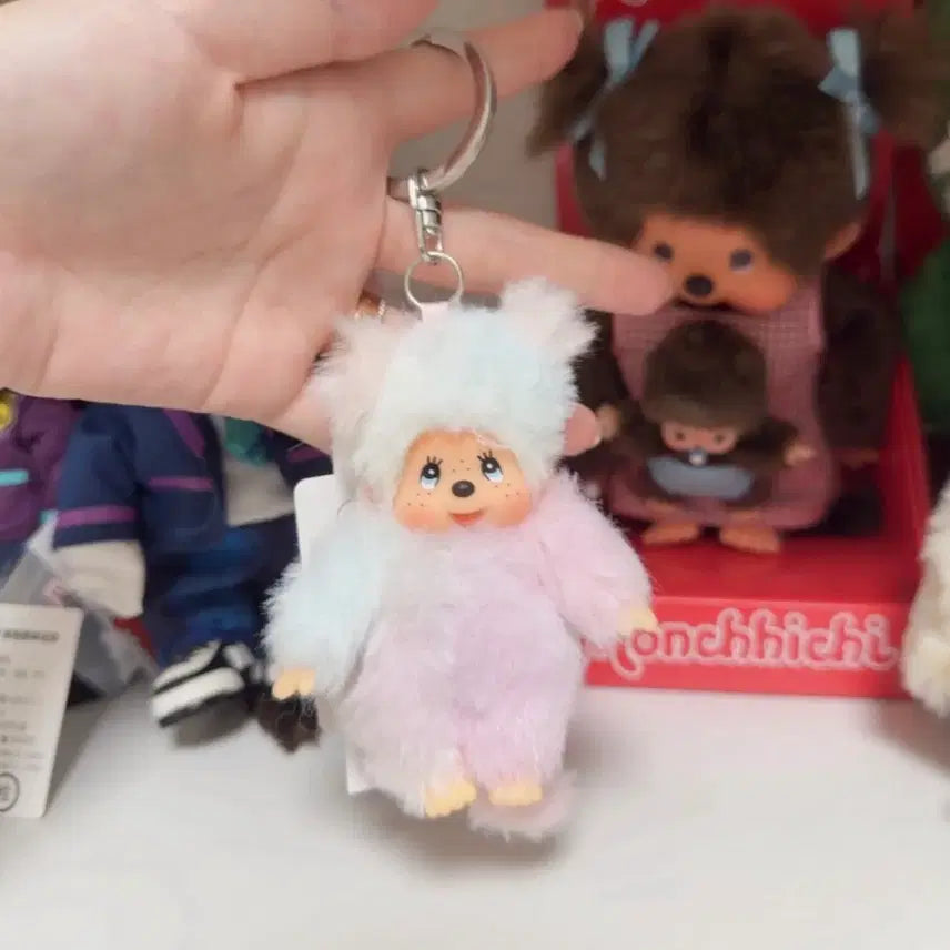 [BUNJANG] Monchhichi Pastel Keyring / 새상품 파스텔 몬치치 키링