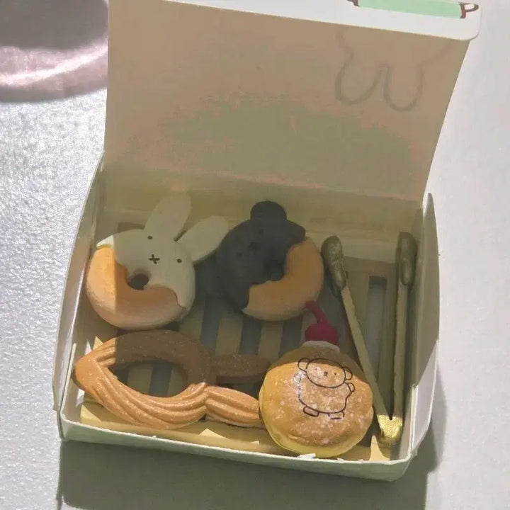 [BUNJANG] Miffy Liement Sweet Shop Miniature Figure Set / 미피 리멘트 스위트샵 미니어처 피규어 세트