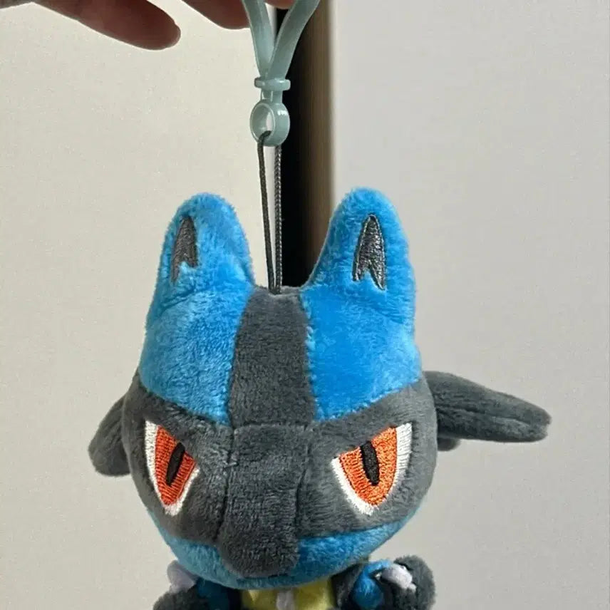 [BUNJANG] Lucario Pokemon Plush Keychain / 포켓몬스터 루카리오 인형 키링