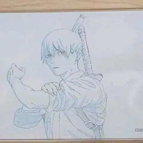 [BUNJANG] Chainsaw Man Aki Original Art Acrylic Panel (Sealed) / (미개봉)체인소맨 전시회 아키 아크릴 패널