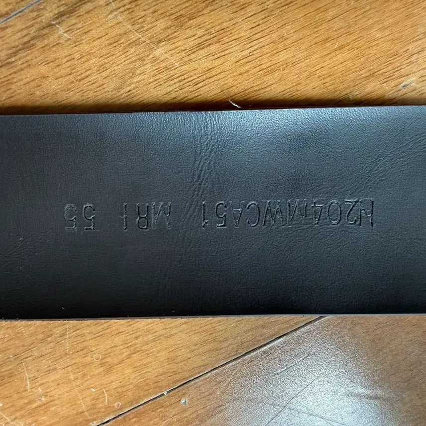 [BUNJANG] Brass Buckle Deep Brown Faux Leather Belt (Size 30-32) / 황동색 버클 딥브라운 인조가죽 벨트 30-32