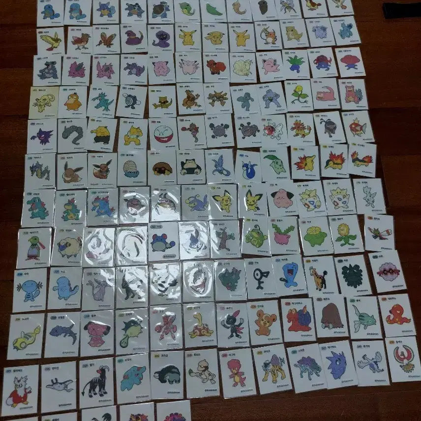 [BUNJANG] Pokemon Stickers Bundle (Gen 1, 1.n, Gen 2, Halloween Edition) / 포켓몬 띠부씰 1세대,1.n세대, 2세대 대량 판매 전설 할로윈버전