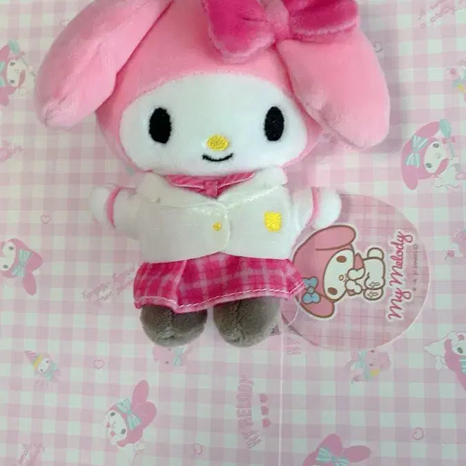 [BUNJANG] Sanrio My Melody School Uniform Mascot Doll / 산리오 스쿨복 마이멜로디 교복 마멜 마스코트 인형