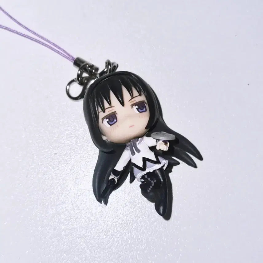 [BUNJANG] Madoka Magica Homura Akemi Classic Figure Strap / 호무라 고전 피규어 스트랩 / 마법소녀 마도카 마기카