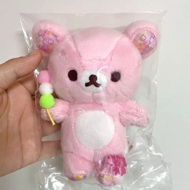 [BUNJANG] Rilakkuma 2025 Sakura Dango Mascot Plush Doll / 2025 리락쿠마 벚꽃 마스코트 인형 사쿠라 당고