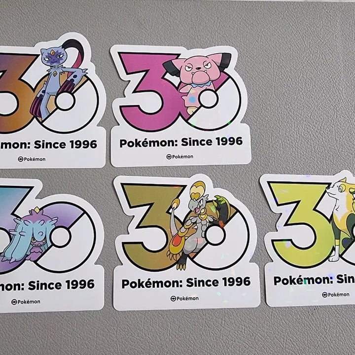[BUNJANG] Pokemon 30th Anniversary Stickers - Pufuffo, Blue, Tyamat, Flapple, Grafaiai / 포켓몬 30주년 스티커 포푸니크 블루 시마사리 짜랑고우거 펄스멍