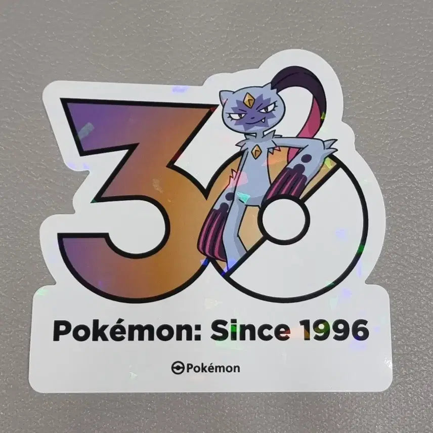 [BUNJANG] Pokemon 30th Anniversary Sticker - Pnski / 포켓몬 30주년 스티커 포푸니크