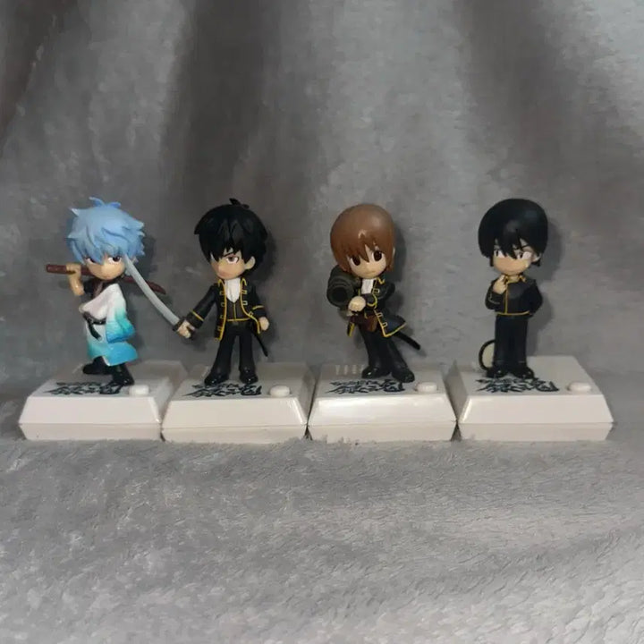 [BUNJANG] Gintama Voice Figures Bundle Set - Gintoki, Hijikata, Sougo, Yamazaki / 은혼 보이스 피규어 일괄 긴토키 히지카타 소고 야마자키