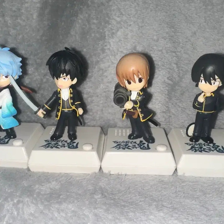 [BUNJANG] Gintama Voice Figures Bundle Set - Gintoki, Hijikata, Sougo, Yamazaki / 은혼 보이스 피규어 일괄 긴토키 히지카타 소고 야마자키
