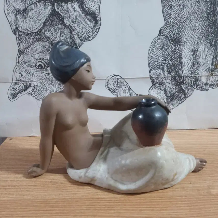 [BUNJANG] Yadros E2MY Nigro Collection Matte Finish Girl Figurine / Spain 야드로 E2MY Nigro 소녀