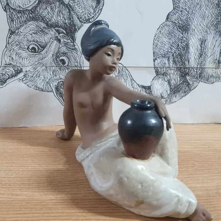[BUNJANG] Yadros E2MY Nigro Collection Matte Finish Girl Figurine / Spain 야드로 E2MY Nigro 소녀