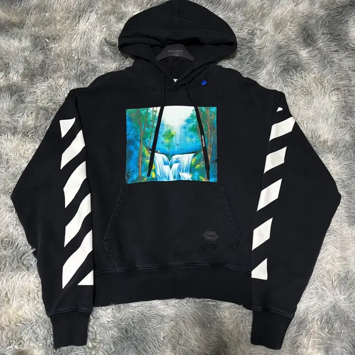 [BUNJANG] Off-White Waterfall Arrow Hoodie / 오프화이트 워터폴 애로우 후드티