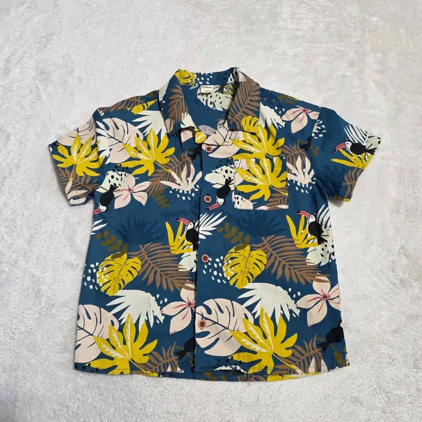 [BUNJANG] Cheek Kids Short Sleeve Shirt / (120)치크 키즈 반팔 셔츠