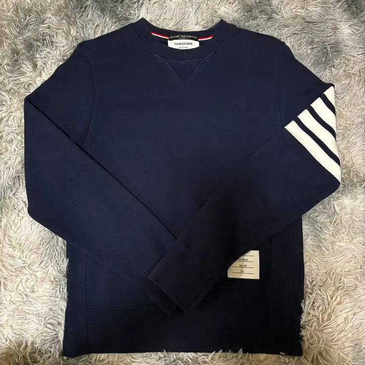 [BUNJANG] Thom Browne Sweatshirt Navy Size 1 / 톰브라운 맨투맨 네이비 1사이즈