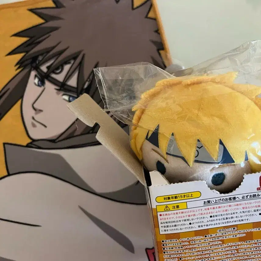 [BUNJANG] Naruto Minato Goods Bundle - Fuwaroring Plush, Towel, Watch, Ochotomo Figure / 나루토 미나토 굿즈 일괄 후와코로링 누이 타올 시계 오챠토모 피규어