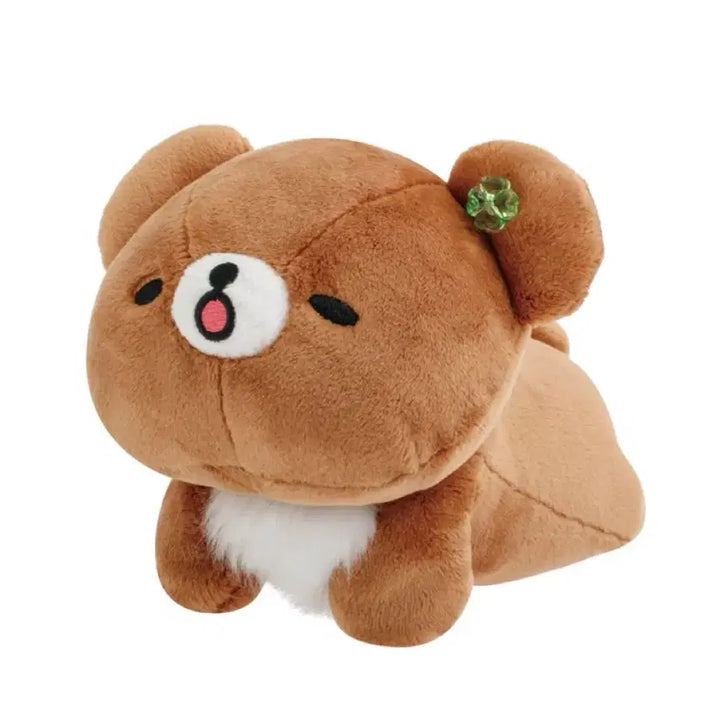 [BUNJANG] San-X Rilakkuma Stretching Series Chairoikoguma Plush Doll / 리락쿠마 기지개 쭈욱 봉제인형 챠이로이코구마
