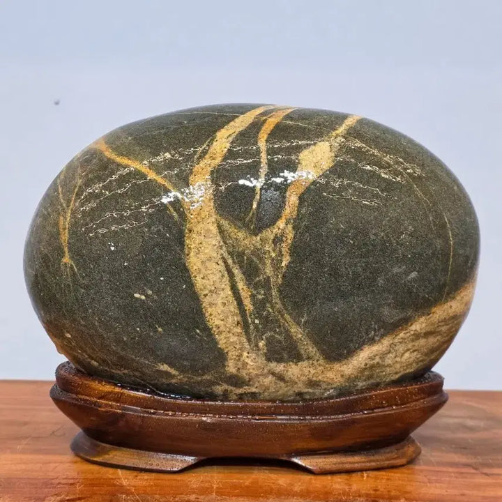 [BUNJANG] Chinese Scholar Stone with Elegant Twined Pattern / 26051612 석을 휘감은듯한 문양이 멋진 중국 수석 팝니다