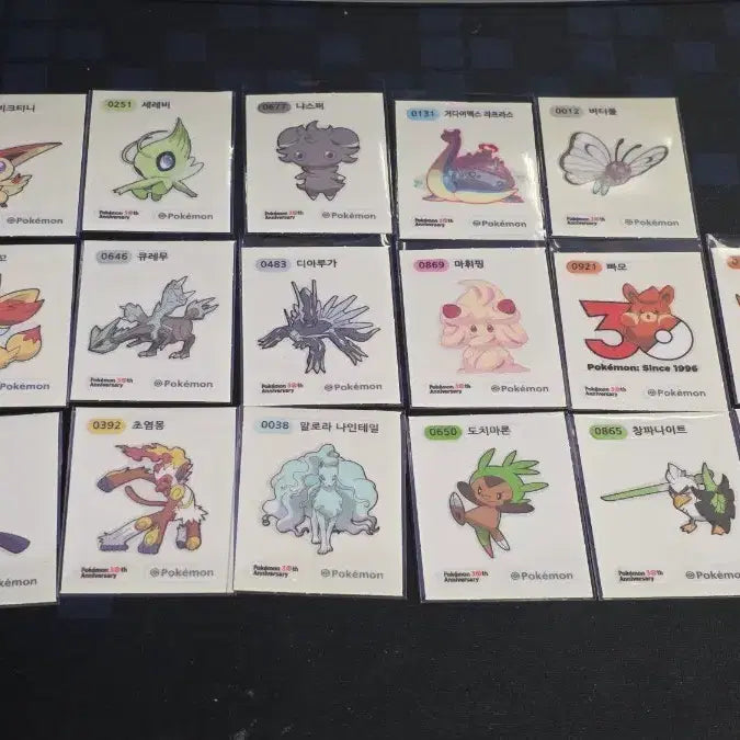 [BUNJANG] Pokemon 30th Anniversary Season 5 Sticker Set / 포켓몬 30주년 시즌5 띠부씰 판매합니다^^